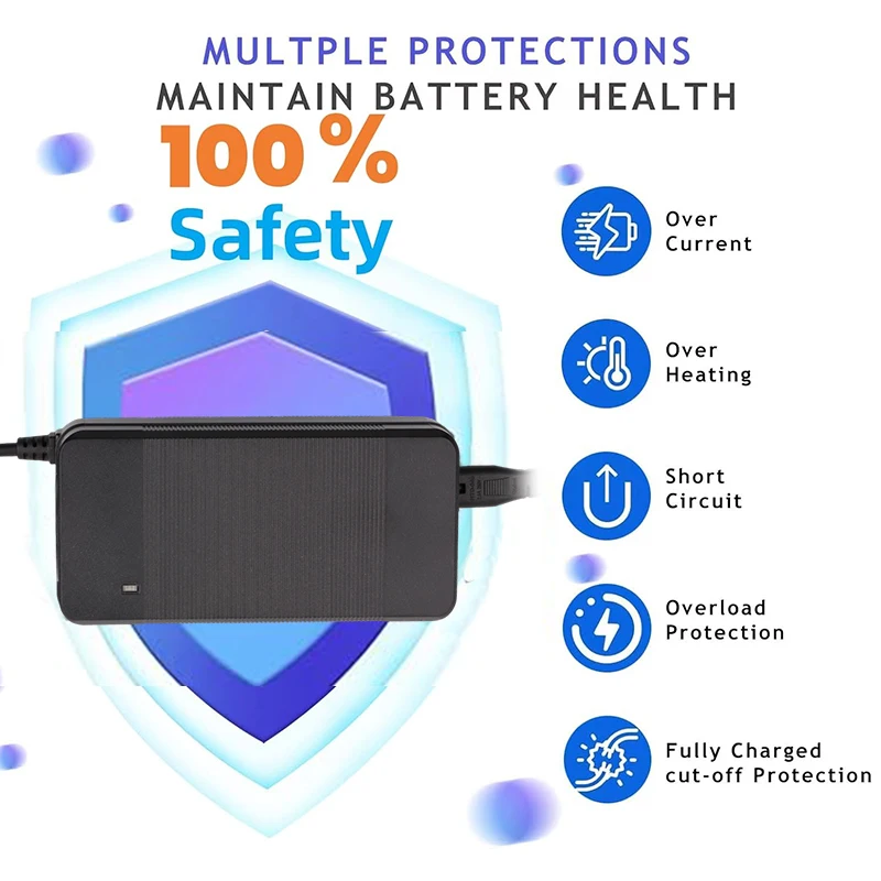 67.2 فولت 2A شاحن بطارية ليثيوم ل 60 فولت 16 ثانية بطارية ليثيوم أيون حزمة شحن سريع XT60/XT90/مشابك موصل مع مروحة التبريد