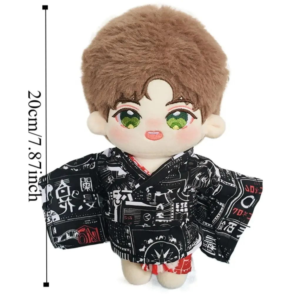 Japanese Style Cotton Doll Clothes Kimono Jeans Cotton Doll Suit Set Replacement DIY Plush Toy Clothes Doll Accessories