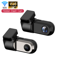 WiFi Hidden Dash Cam 1080P Car Camera, Car Front Car Dash Cam, Car Mini Dash Cam with Night Vision, 24 Hours Parking Mode