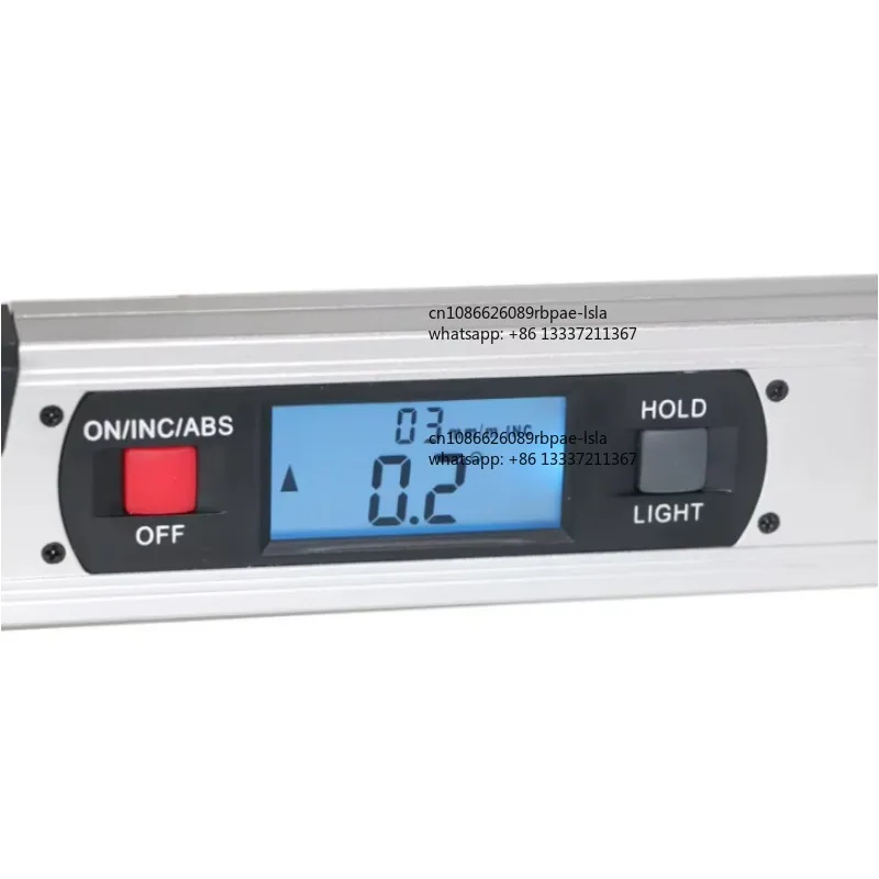 Digital Magnetic Level Gauge Protractor Angle Finder Inclinometer Magnets Bubble Electronic Level Slope for Ruler 400mm