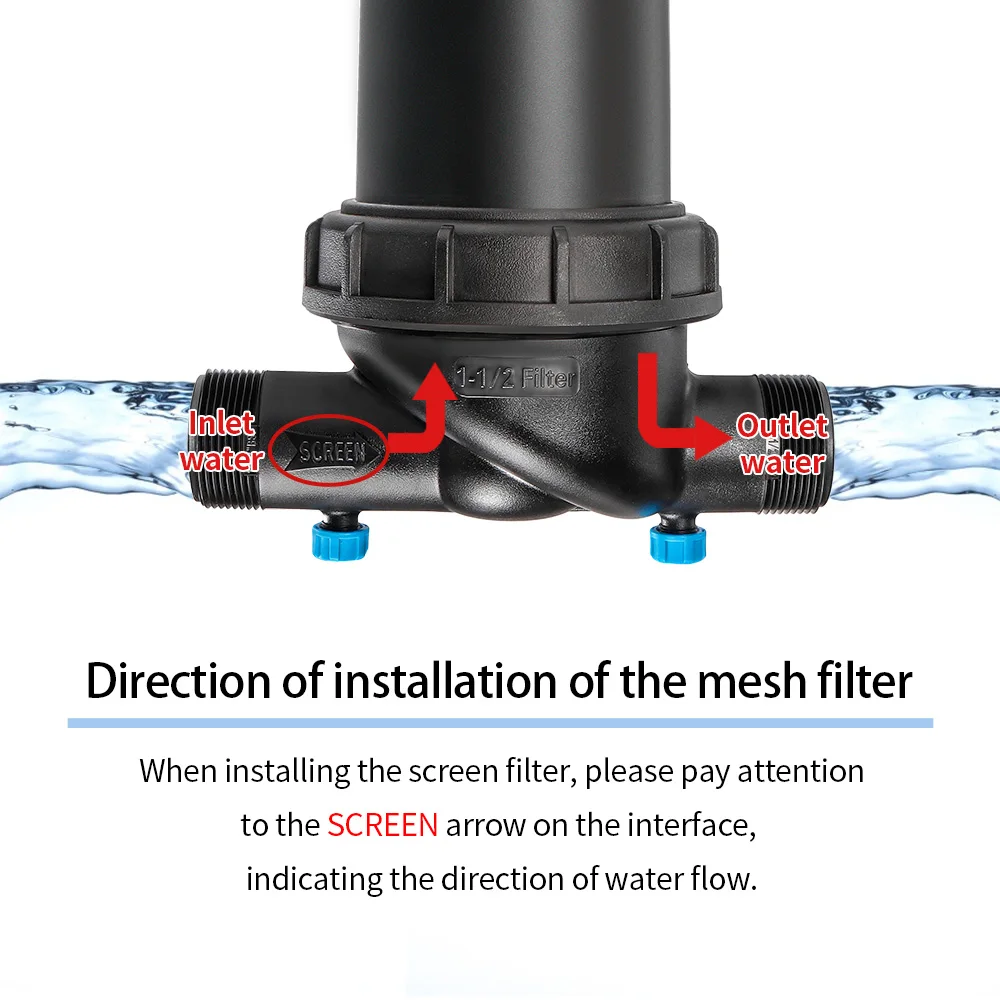 Irrigation Filter for Drip Irrigation Water-Saving Greenhouses