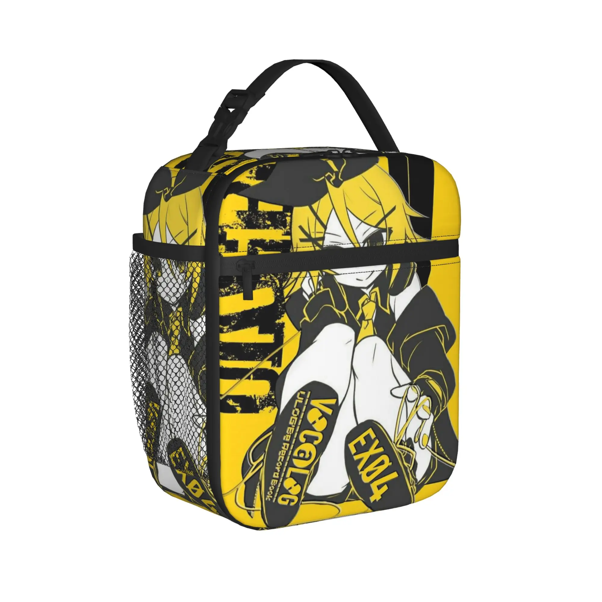 

Kagamine Rin Len Insulated Lunch Bag for Men Women Food Bag Portable Cooler Thermal Lunch Boxes For Work