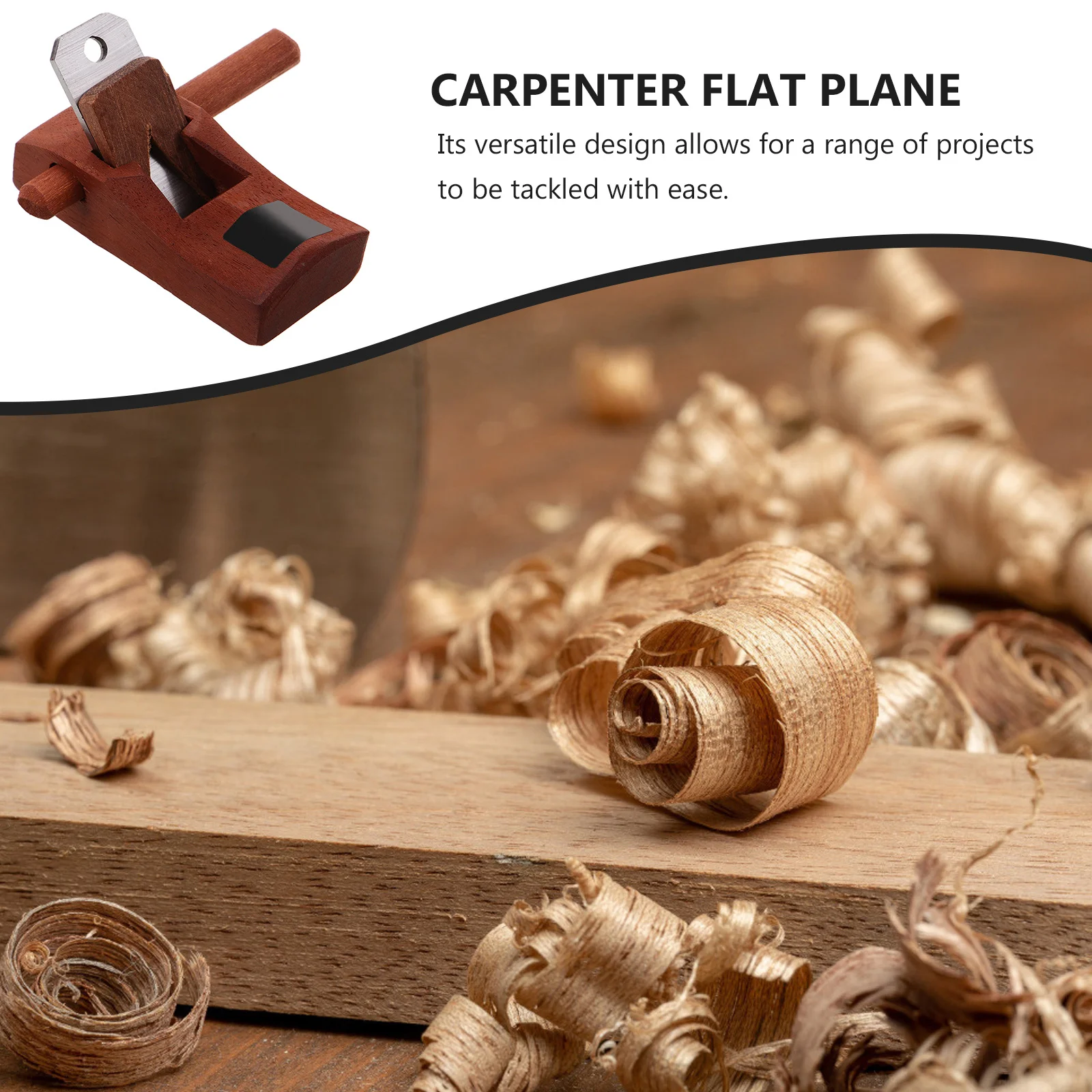 

Wood Hand Planer Wide Adjustable Planing Bed Hand Pushed Woodworking Tool Safety Stability Carpenter Flat Plane Wood Scraper