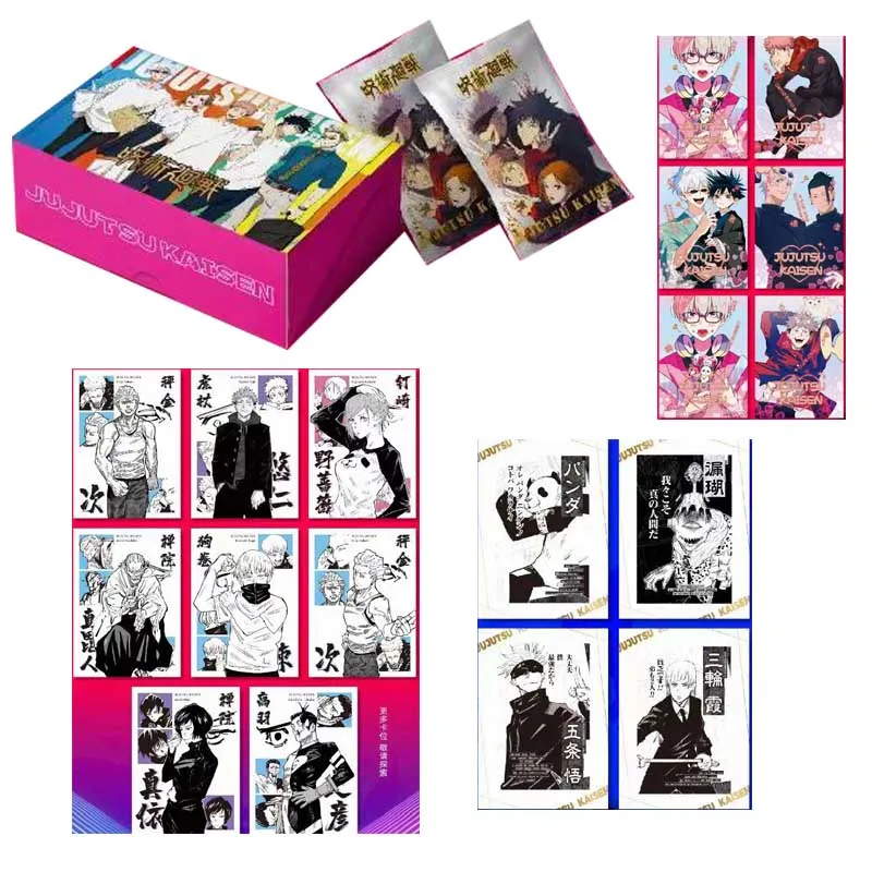 

Jujutsu Kaisen Collection Card Cartoon Fashion Poster Flash Lottery Card Warm-Blooded Fighting Playing Cards