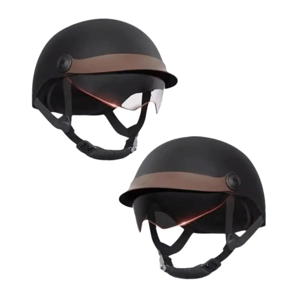 AliExpress NONE Vintage Ultra Light Electric Bicycle Helmet Sunscreen Fall Prevention Motorcycle Half Helmet Breathable Safety Helmets Riding