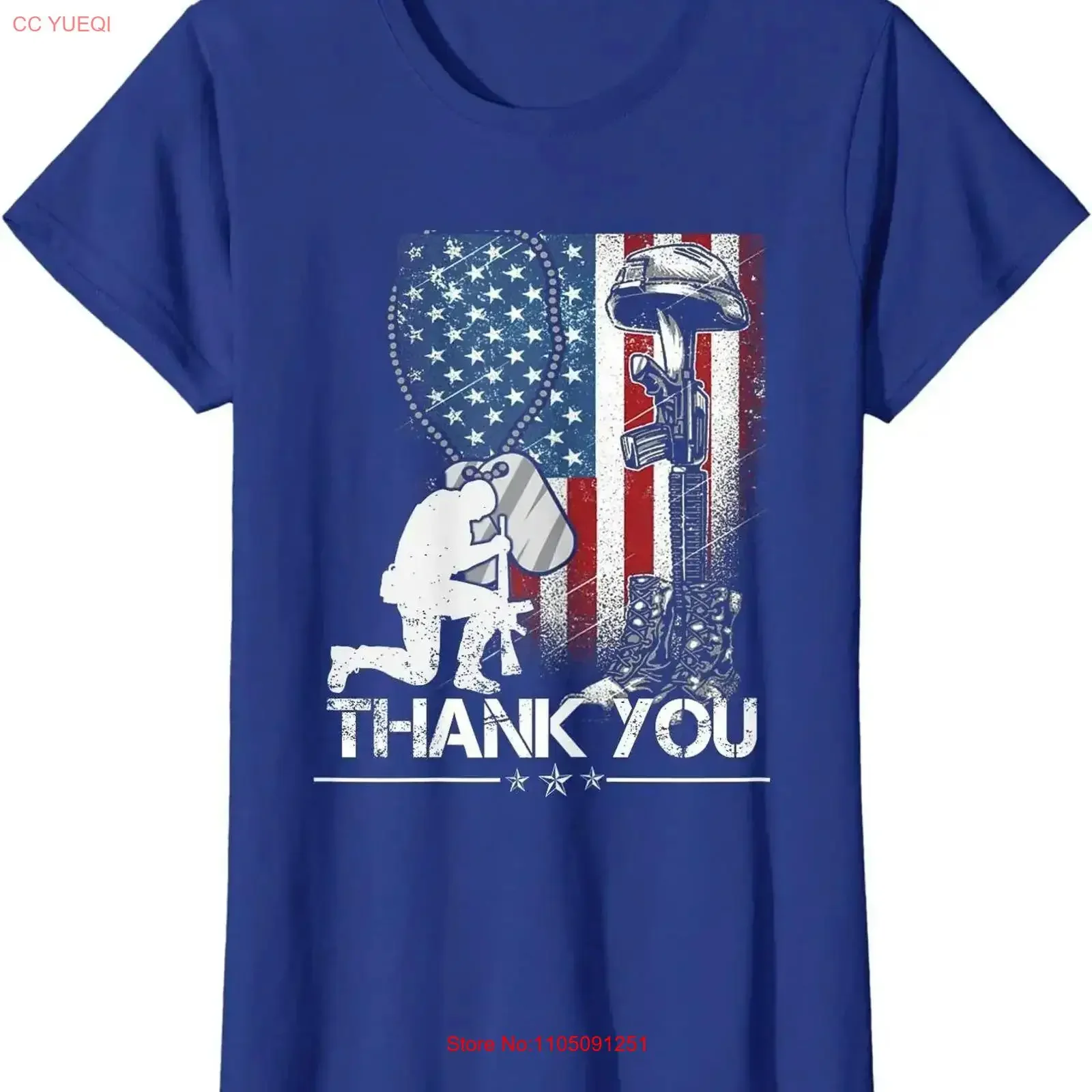 Bandera del Día Conmemorativo desgastado, botas militares, etiquetas de perro, camiseta de cuello redondo para mujer, Top vintage lavado para hombre para uso diario