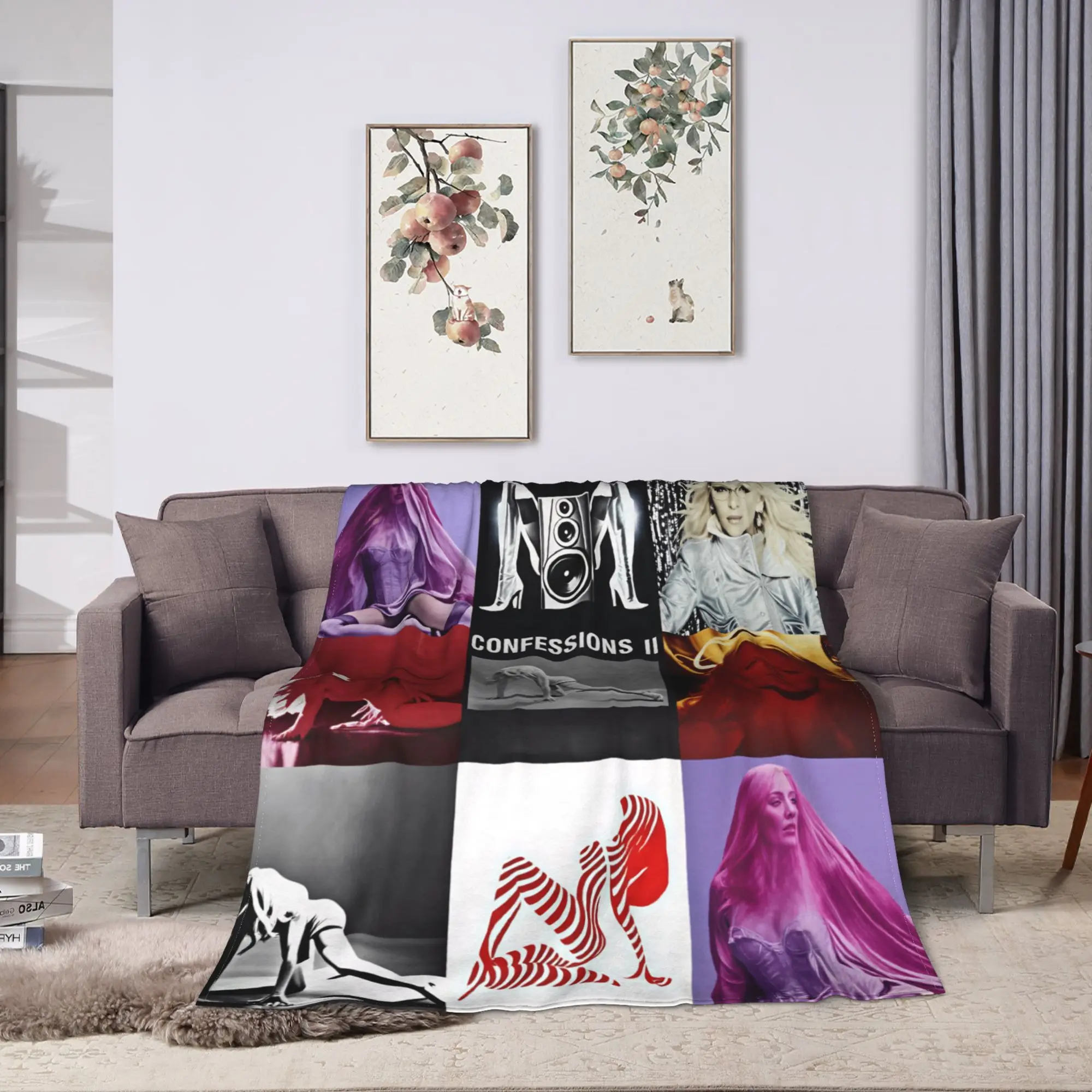 Soft Blanket Travel Singer Madonnas CONFESSIONS II Album Tour 2026 Throw Blanket Trend  Bedspread For Sofa Home