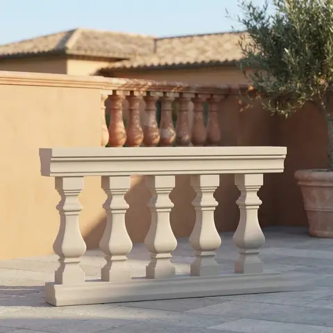 European Roman Column Mold Villa Railing Fence Cast in Place Cement Building Formwork Balcony Guardrail Vase Column Fencing