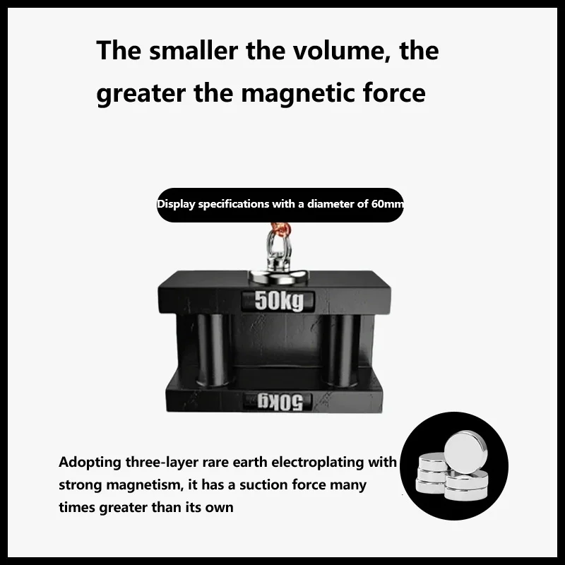 D16-D80 إنقاذ قوي المغناطيسي التعميم رفع حلقة النيوديميوم الحديد البورون المغناطيس قارب صيد البحث أداة التشغيل