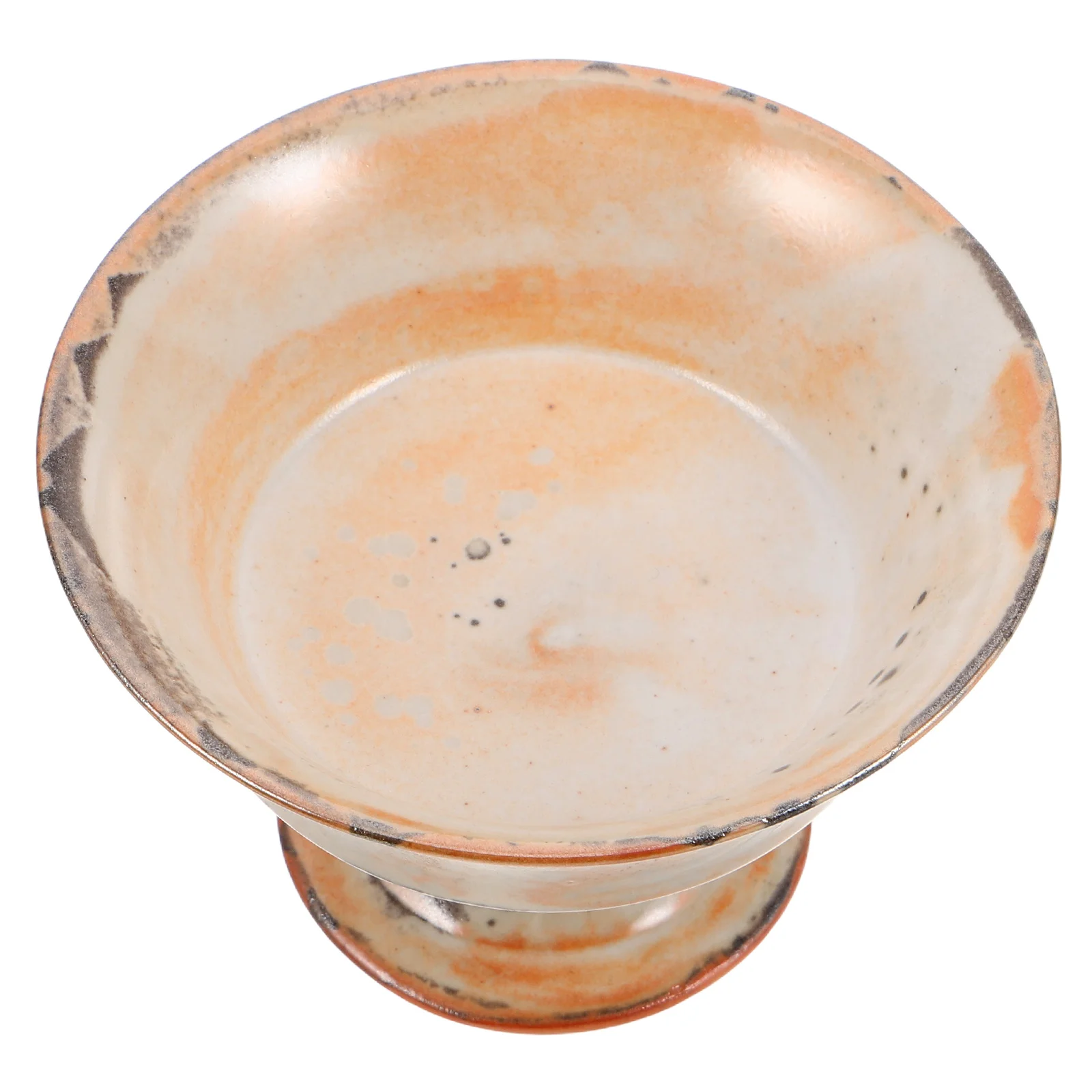 

Vintage Footed Ceramic Fruit Bowl High Pedestal Dessert Plate Porcelain Serving Tray for Parties Family Gatherings