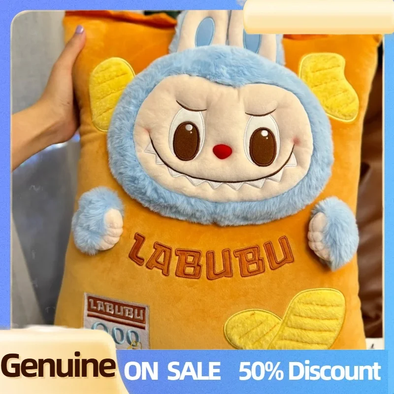 Neue echte Labubu The Monsters Wackymart Serie Labubu Peripherie Kartoffel Kissen Kopfhörer Fall Dekoration Puppe Sammeln Spielzeug Geschenk