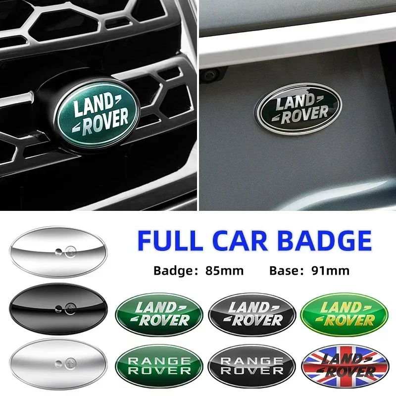 

85 мм/91 мм логотип Land Rover значок автомобиля передняя решетка эмблема задний багажник наклейка для Land Range Rover Discovery Evoque Defender 3 4