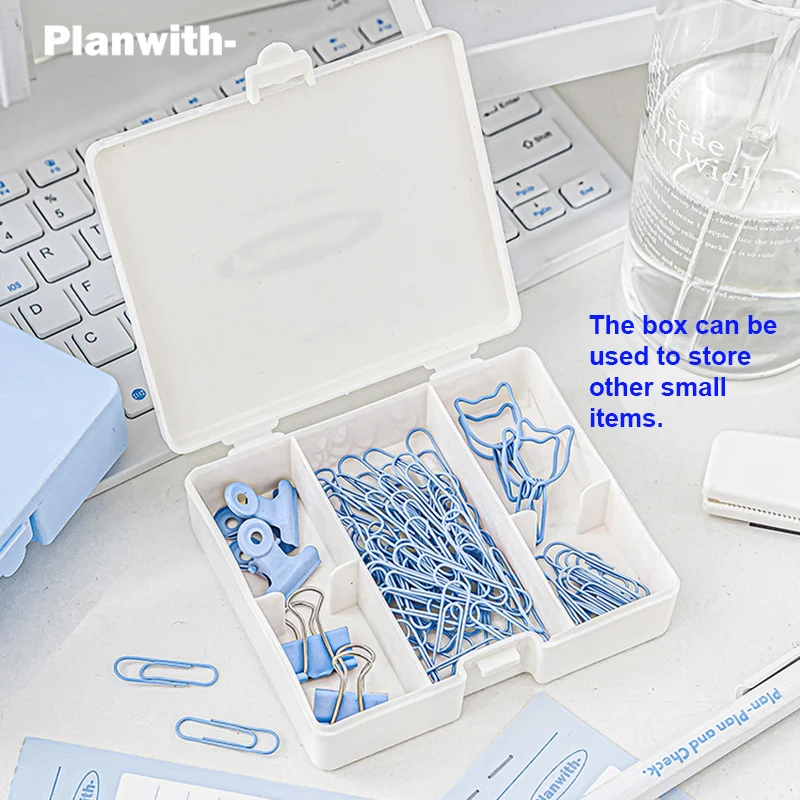 Juego de eficiencia de caja de herramientas, perforadora portátil de alta apariencia, grapadora, juego de papelería para estudiantes de almacenamiento