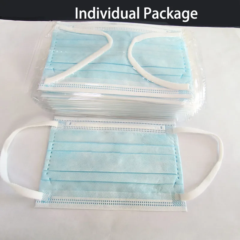أقنعة الطفل المتاح الاطفال قناع الوجه mascarillas الأطفال سلامة الغبار قناع الحماية 3 طبقة رقائق غير المنسوجة 50 قطعة