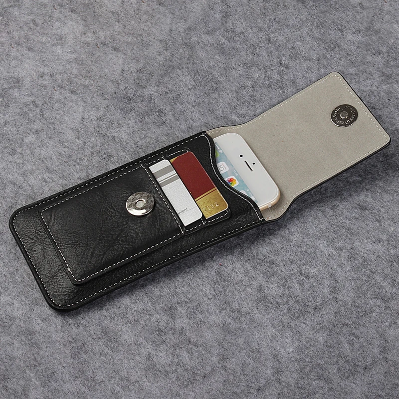 Universal Leather Phone Holste - Money Clip Magnetic ulasan dan harga
