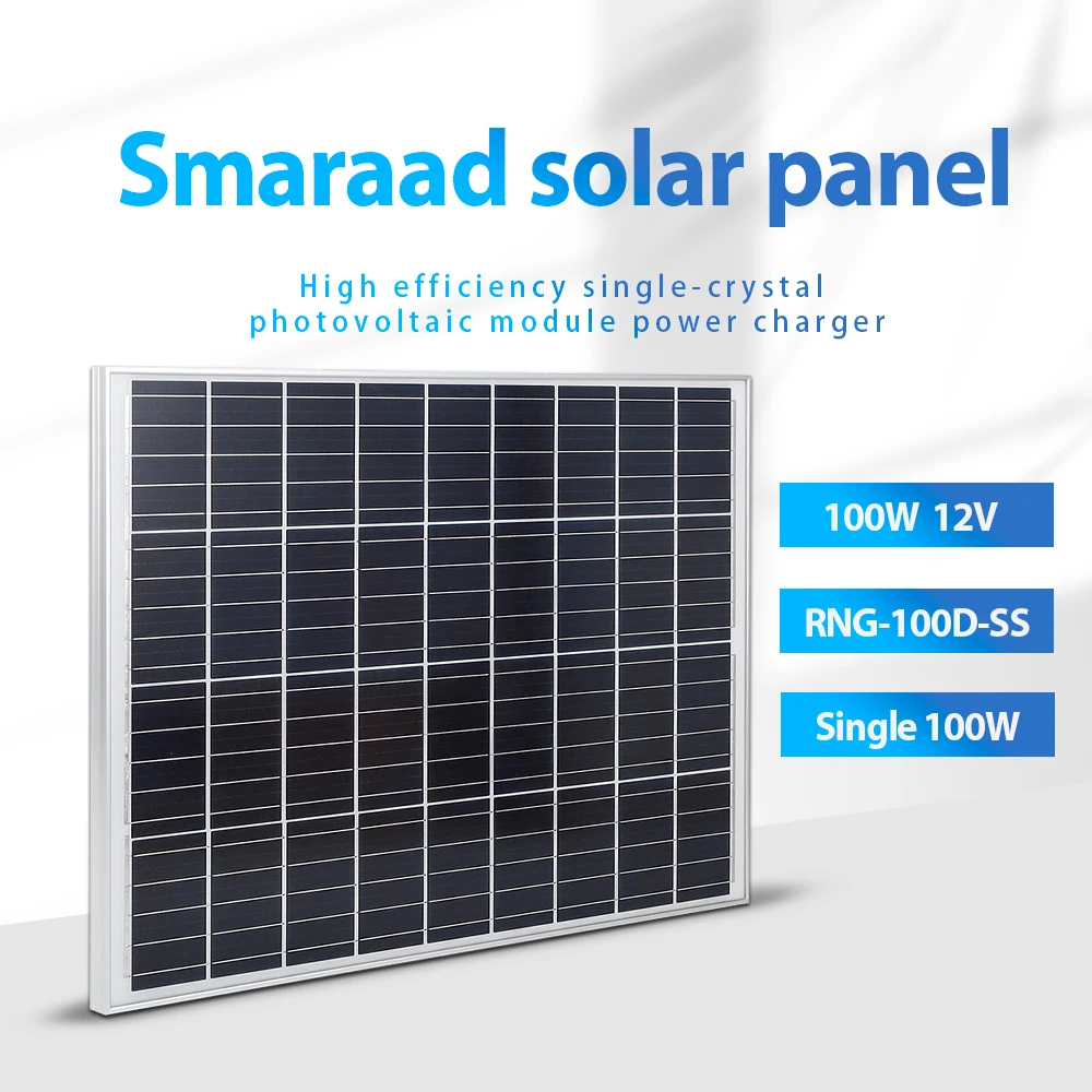 SMARAAD 100W Solar Panel Waterproof DC Charging Line Charging Controller Fast Delivery In Poland