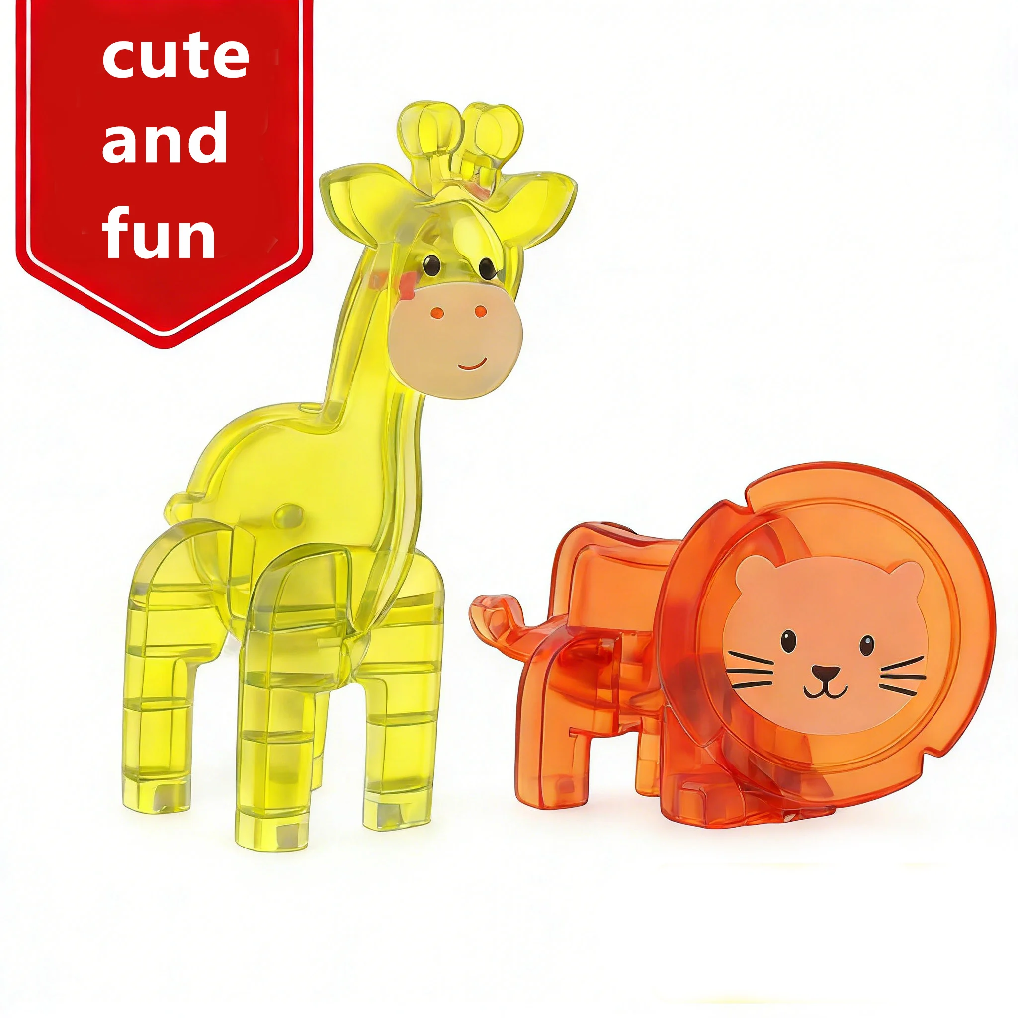 Accesorios de Juguetes de Azulejos Magnéticos, Animales Pequeños, Collage de Rompecabezas para Niños, Adecuado para Regalos de Cumpleaños y Días Festivos