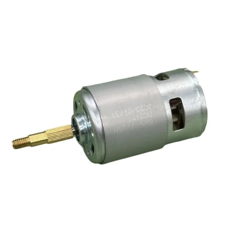 محرك 775 عمود ملولب نحاسي 12 فولت/24 فولت محمل كروي مزدوج محرك عالي السرعة أداة كهربائية محرك مجفف الشعر