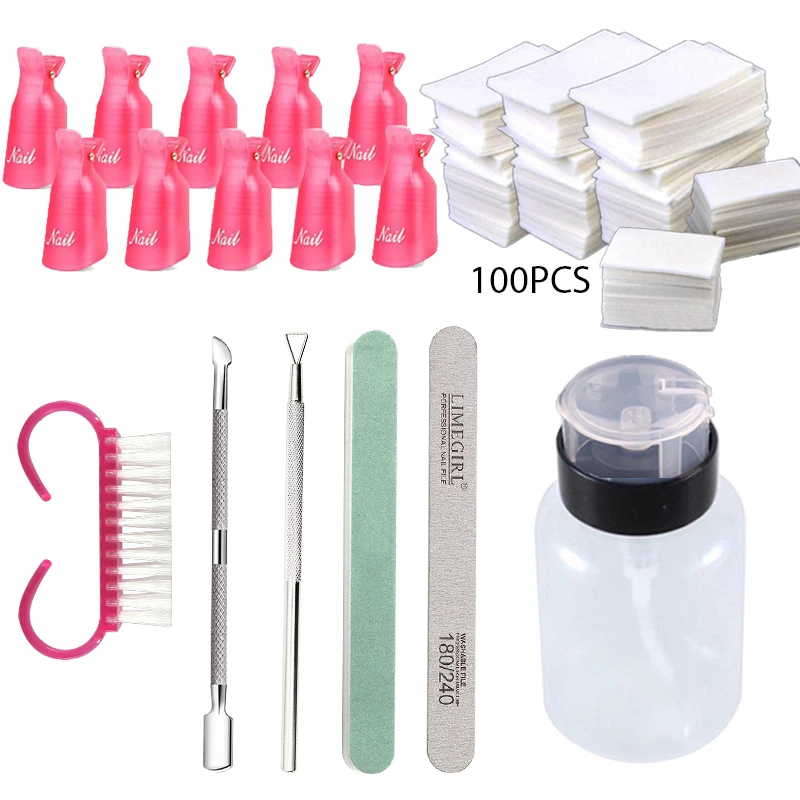 Nail Cuticle Softener Care Set For Dead Manicure Skin Peeling Treatment With Steel Stainless Clipper Tool Kit