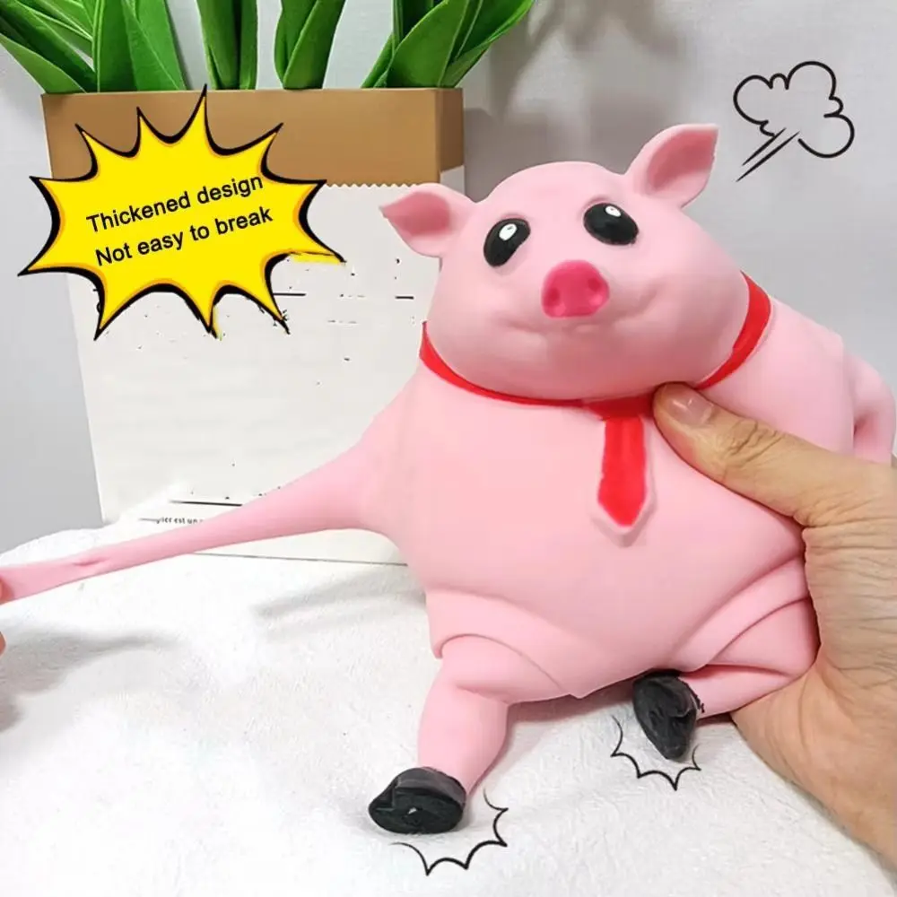 Cartoon Squeeze Pink Pigs Antistress Toy Elastic Thickened Piggy Doll Stress Relief Toy Squeeze Animal Dolls Children Gifts