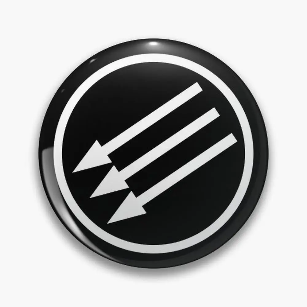 ثلاثة أسهم أسفل دبوس أزرار دبابيس مجوهرات الإكسسوار تخصيص شارات طية صدر السترة الموضة بروش #1