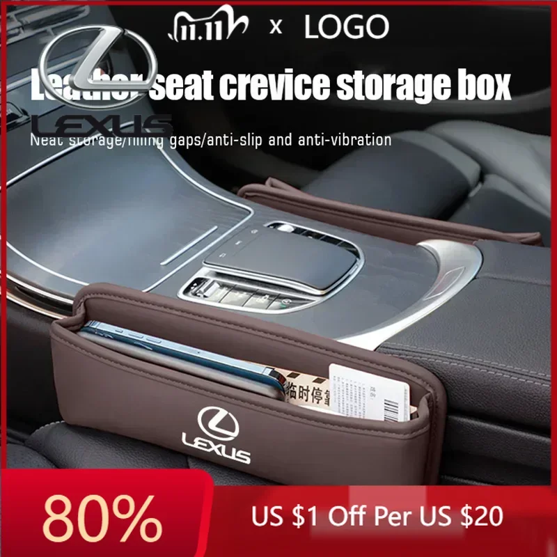 

Новинка 2026: Органайзер-кейс из ПУ для хранения в зазоре автомобильного сиденья, наклейки для интерьера автомобиля, для Lexus RX330, IS250, CT200h, ES300h, RX350, IS300h, NX300h, RX