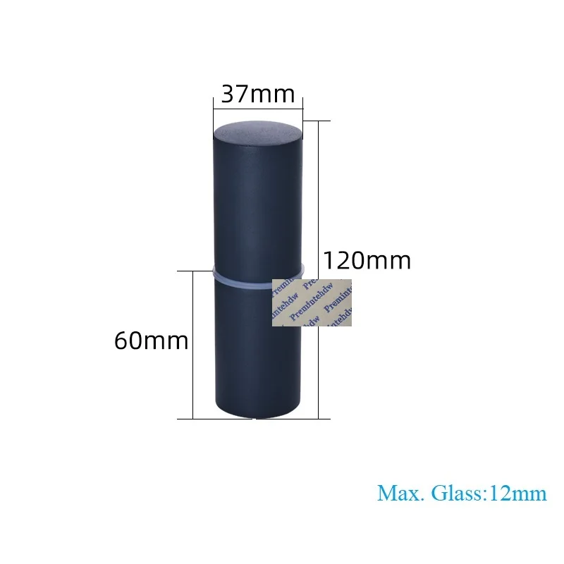 1Pc Stainless Steel Cylindrical Glass Door Knob Handle Back-To-Back Shower Enclosure Rose Gold Matte Black White Grey