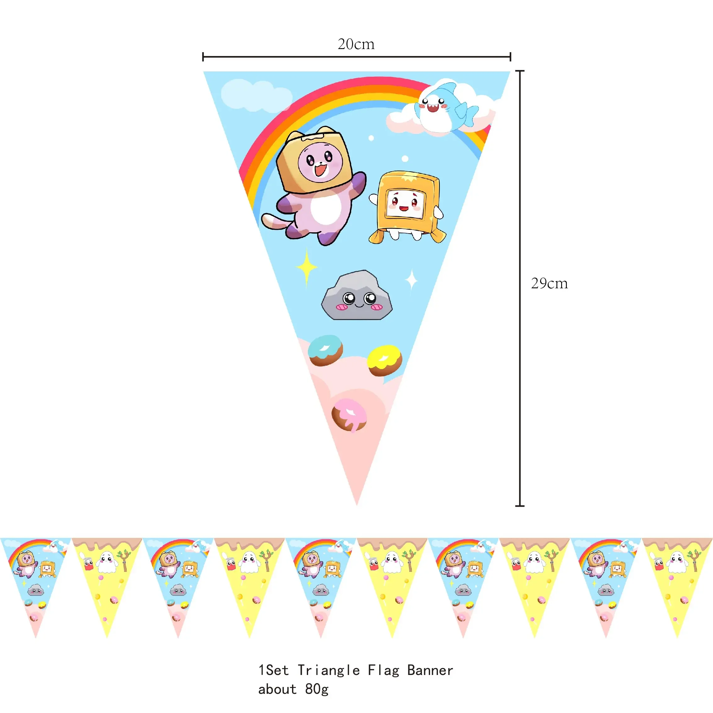 Birthday Decoration Rocky Foxy Cute Theme Party Tableware Balloon Supplies Paper Cup Plates Napkin Kids Happy Baby Shower Favors