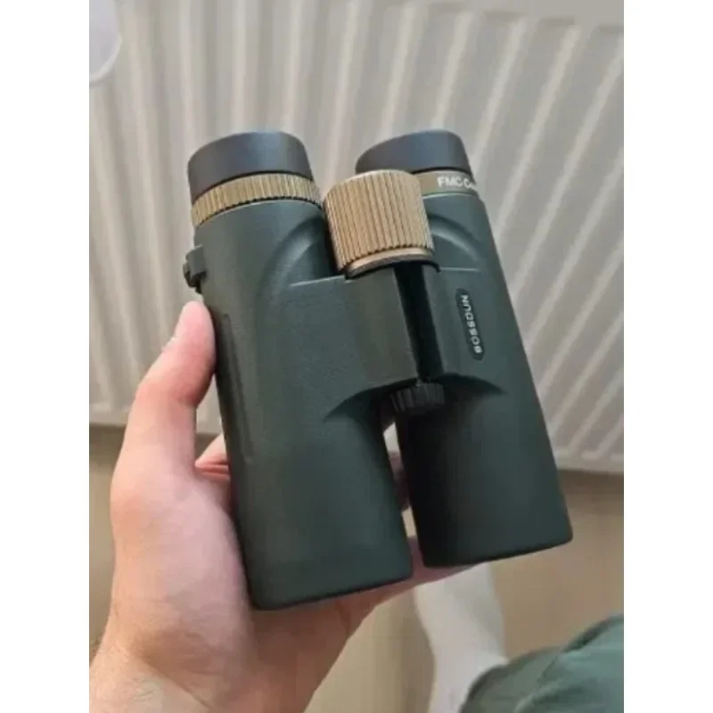 12X42 High Magnification HD Binocular Telescope, Low Light Night Vision Binoculars With Metal Focusing Wheel, Portable Optical