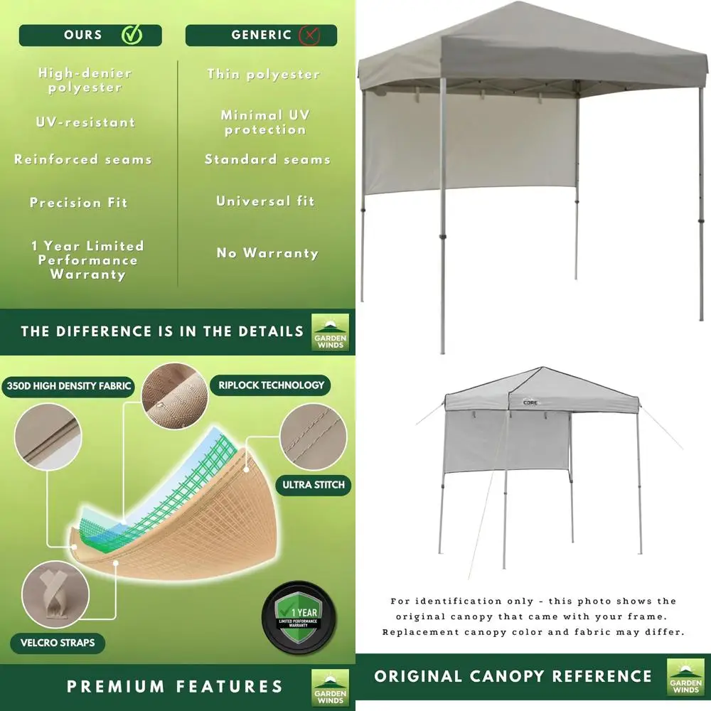 

Серый тент-навес 350D Ripstop для прямого тента 6x4 EL40146 (верхняя и боковая части)
