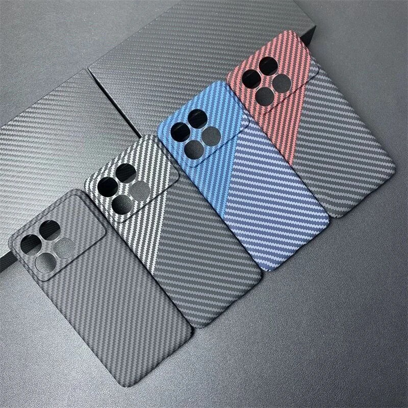 Cover For POCO X6 Pro Case PC Carbon Fiber Texture Pattern Matte Hard Case For Xiaomi POCO X6Pro 5G Funda Slim Ultra Thin Bumper