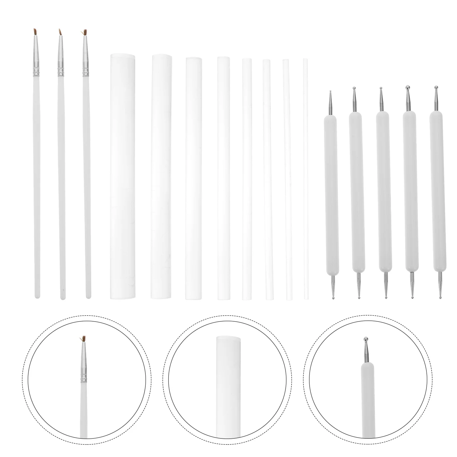 

1 set 1 Set Of Mandala Painting Tools, Diy Acrylic Stick Dotting Pens For Rocks Coloring Drawing, Art Craft Point Drill Pen,