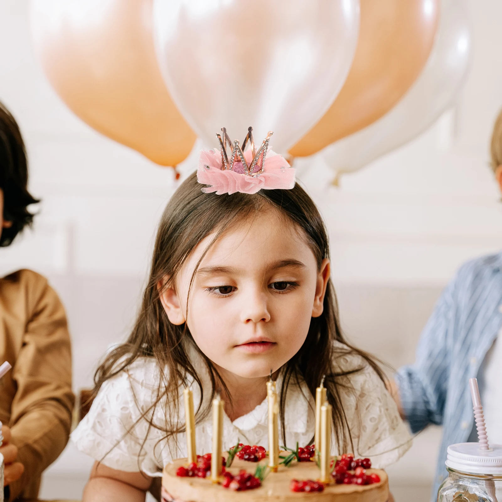 

Crown Hairpin Clip Toddler Birthday for Girls Styling Products Kids Small Tiara Little