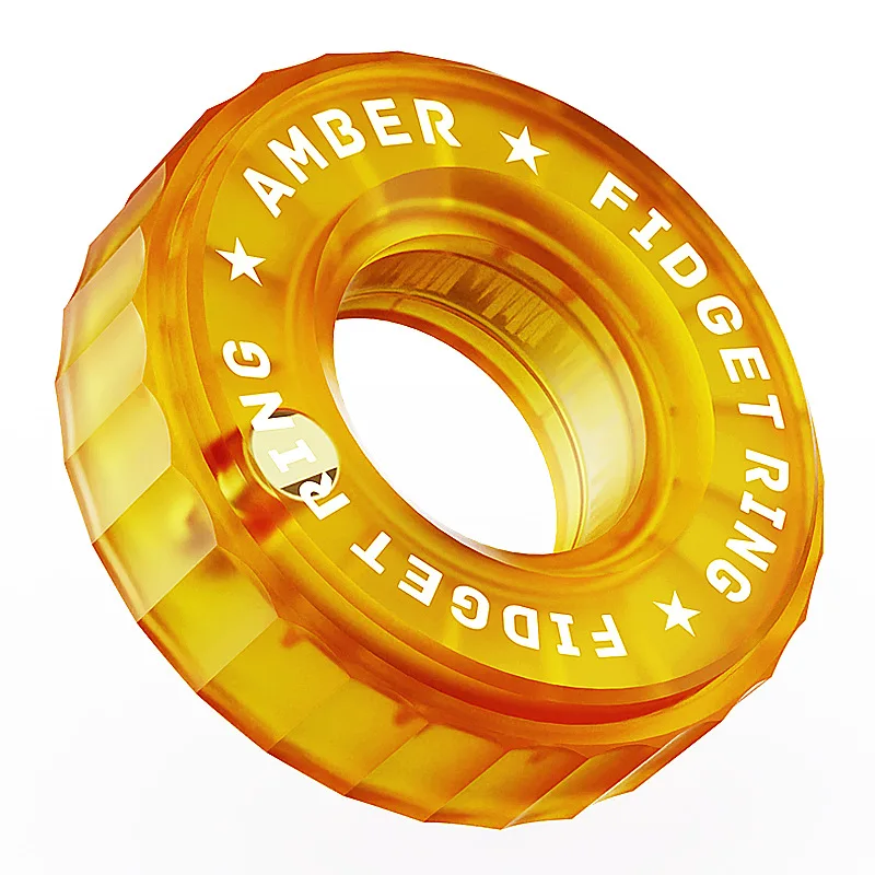 Ratchet Fidget Ring Fidget Slider Adult EDC Metal Fidget Toys ADHD Hand Spinner Stress Relief Toys Office Toy Adult Gift