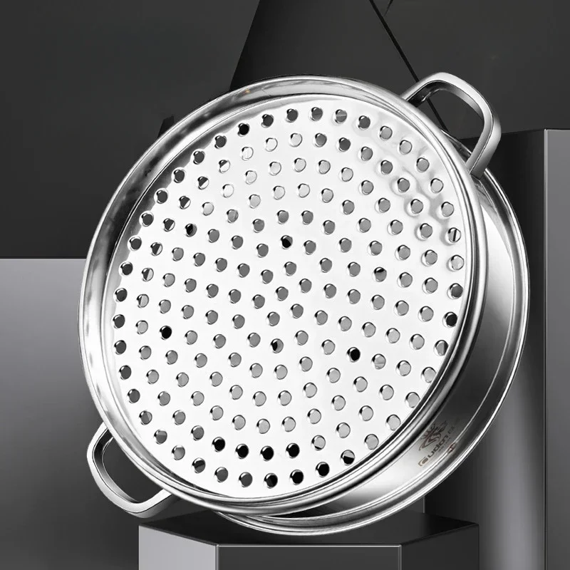 Stainless steel steamer cooker Extra thick steaming pot Multi layer cage steamer large steaming compartment large capacity
