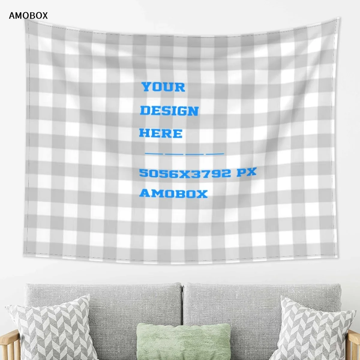 AMOBOX-Customizable Tapestry Wall Hanging, Art Camping Blankets, Banner Gift for Living Room, Bedroom, Dorm Decor, 80x60in