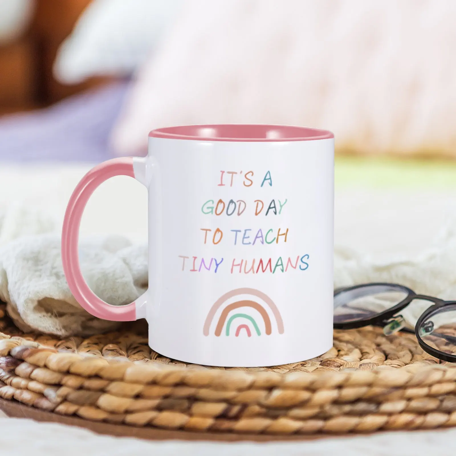 Funny Teacher Mug It's a Good Day To Teach Tiny Humans Novelty Coffee Mugs for Teacher Women Her Tea Cup Appreciation Gift