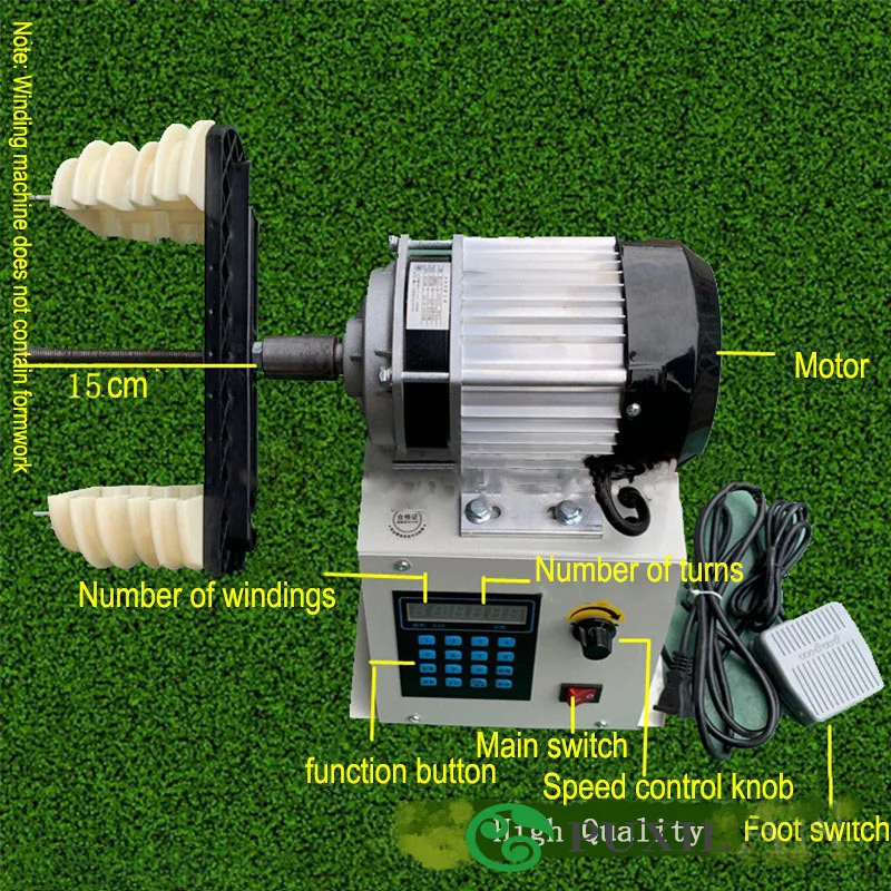Fully automatic CNC programming winding high torque motor programmable speed control winding machine