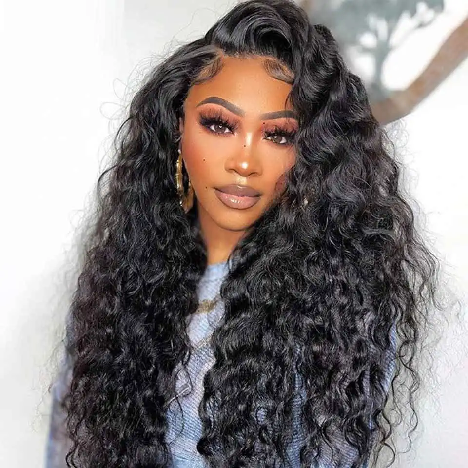 Loose Deep Wave Human Hair Wigs For Women Human Hair Glueless Wig Human Hair Ready To Wear Pre Plucked Brazilian Raw Human Hair