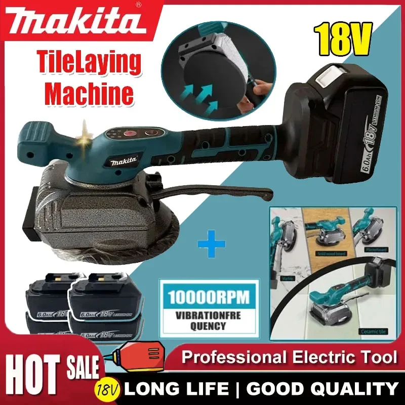 

Makita Tile Vibration Leveling Machine 5-SPEED Adjustable Cordless Tile Installation Tool Wall Floor Power Tool For 18V Battery