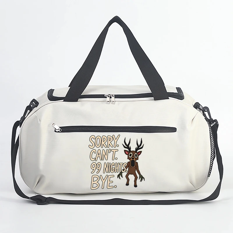 숲속의 99 밤 여행 가방 대용량 휴대용 여행 가방 패션 만화 애니메이션 인쇄 어깨 가방 생일 선물