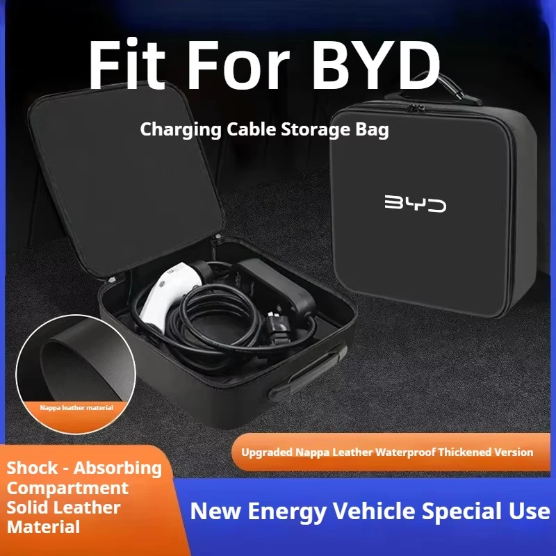 Image of Passend für BYD Qin Pro BYD Atto 2 BYD Atto 2 L Max Dmi Auto-Ladekabel-Aufbewahrungstasche Tragbarer Auto-Organizer Schutz