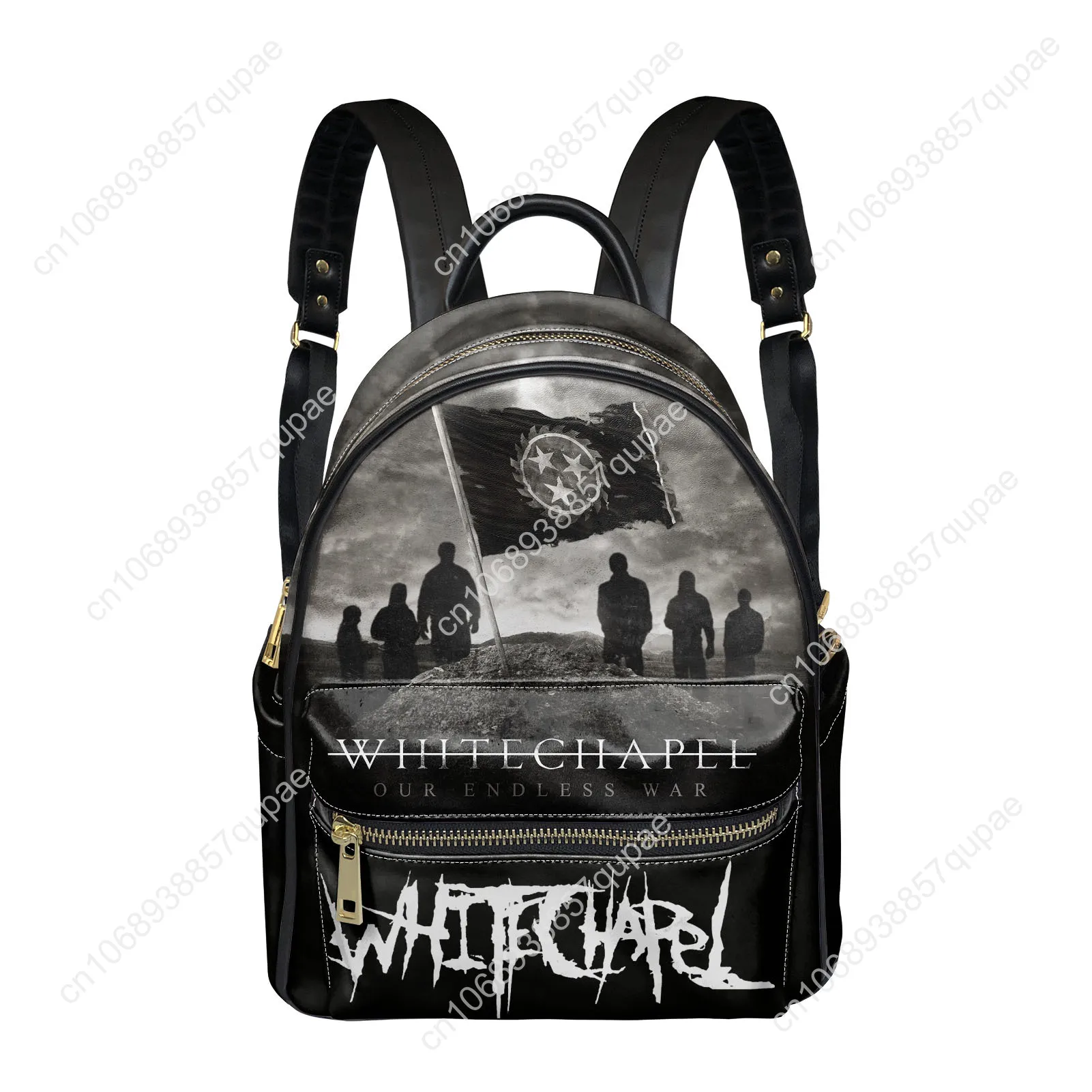 

Рюкзак Whitechapel с хэви-металным ремешком, женский и мужской персонализированный двойной рюкзак на плечо, деловая дорожная сумка для книг, подарочный рюкзак