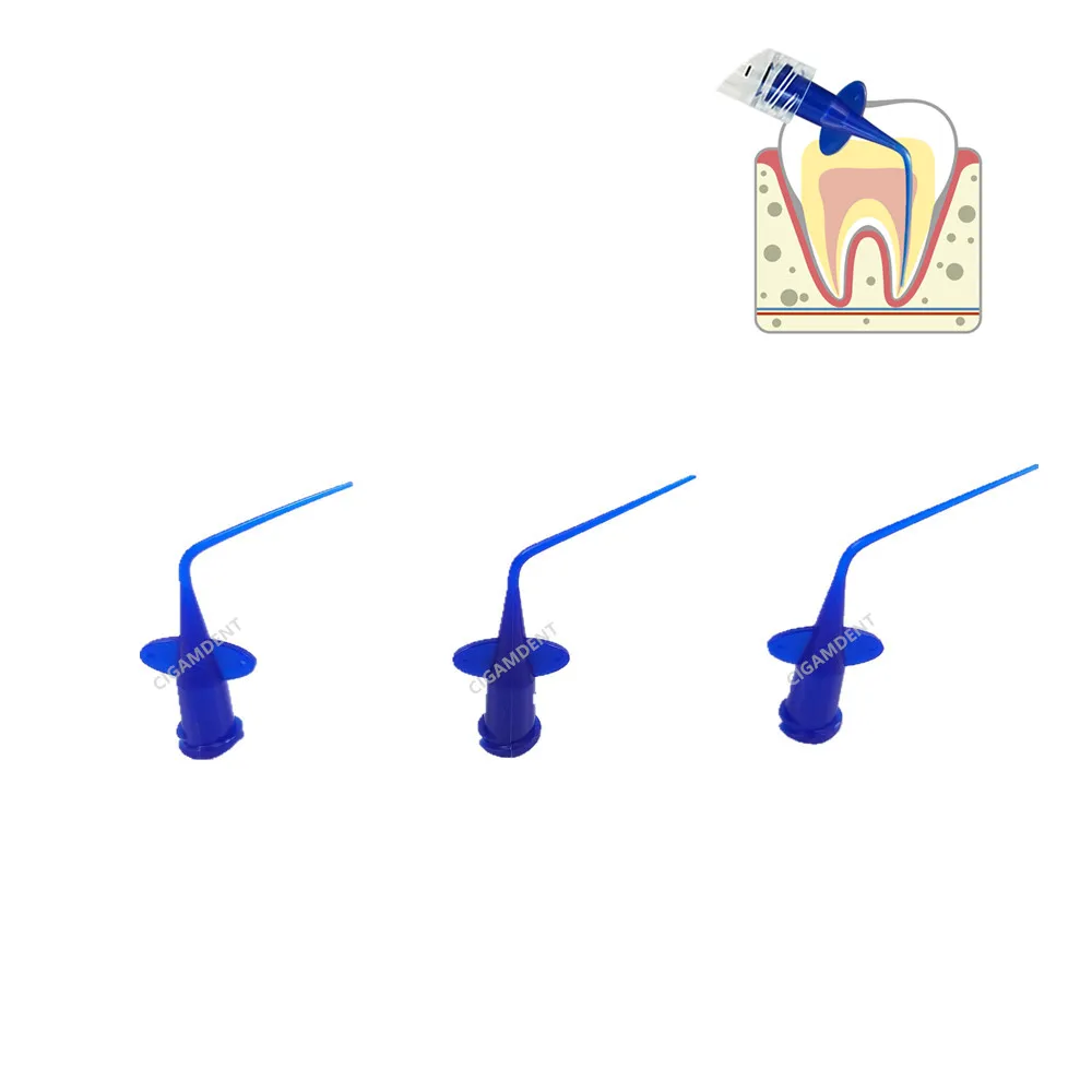 50 szt. Stomatologiczna strzykawka jednorazowych końcówek do nawadniania endodontycznego igły do płukania kanału korzeniowego