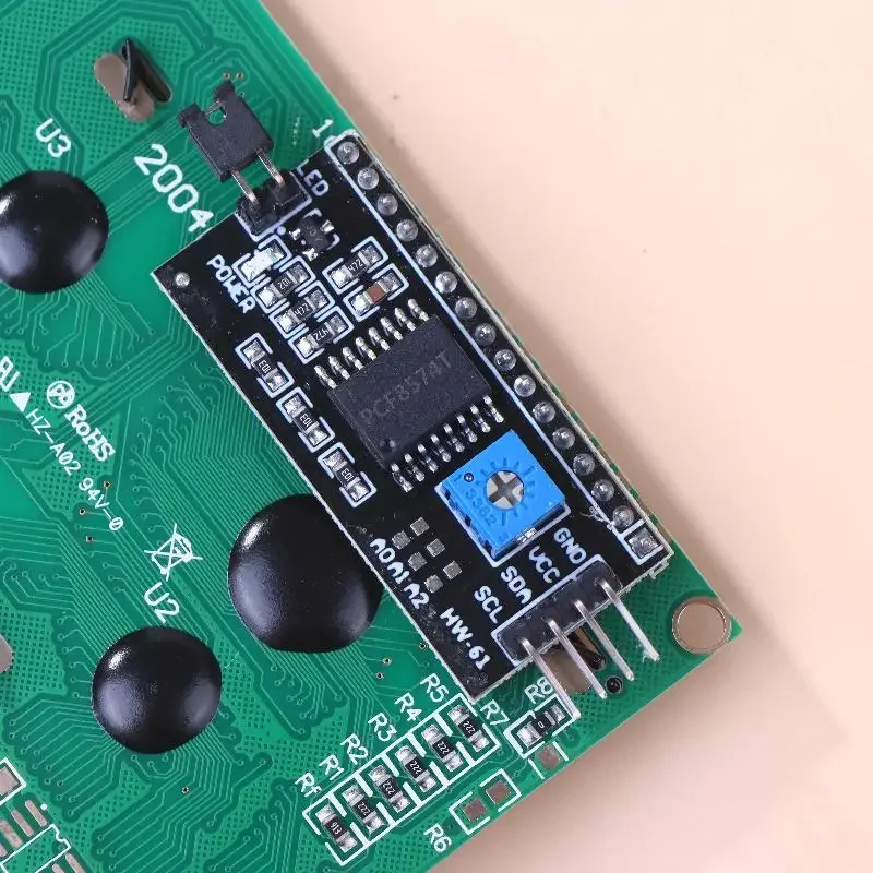 Moduł LCD 2004 Niebiesko-Zielony Ekran LCD 16x2 20X4 Znakowy R3 Mega2560 Wyświetlacz PCF8574T Interfejs IIC I2C