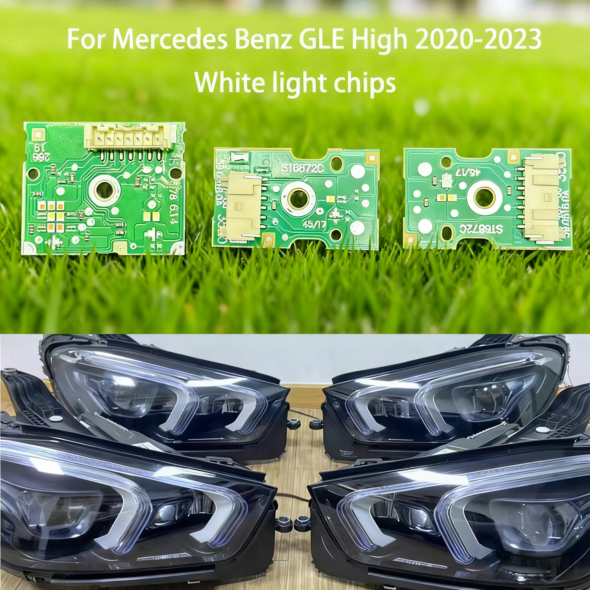 White Light For Mercedes Benz GLE High 2020-2023 Car Headlights DRL Chip Ballast Chip Circuit Board Light Source Board fittings