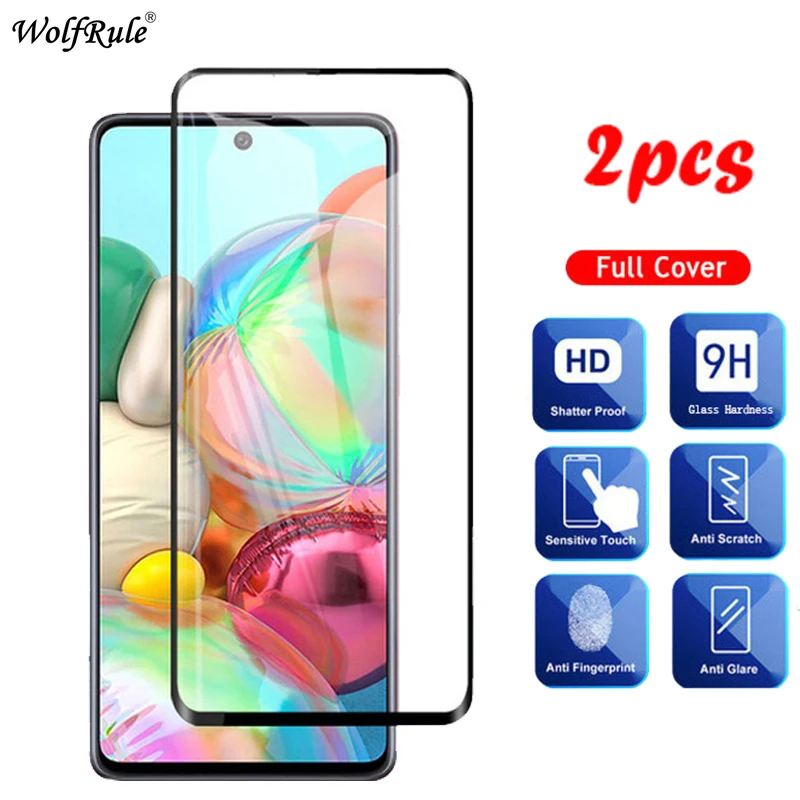 2PCS Glass For Samsung Galaxy A51 A71 A01 A21 A10S A20S A30S A50S A10 A20 A30 A50 M31 Glass Screen Protector Tempered Glass Film