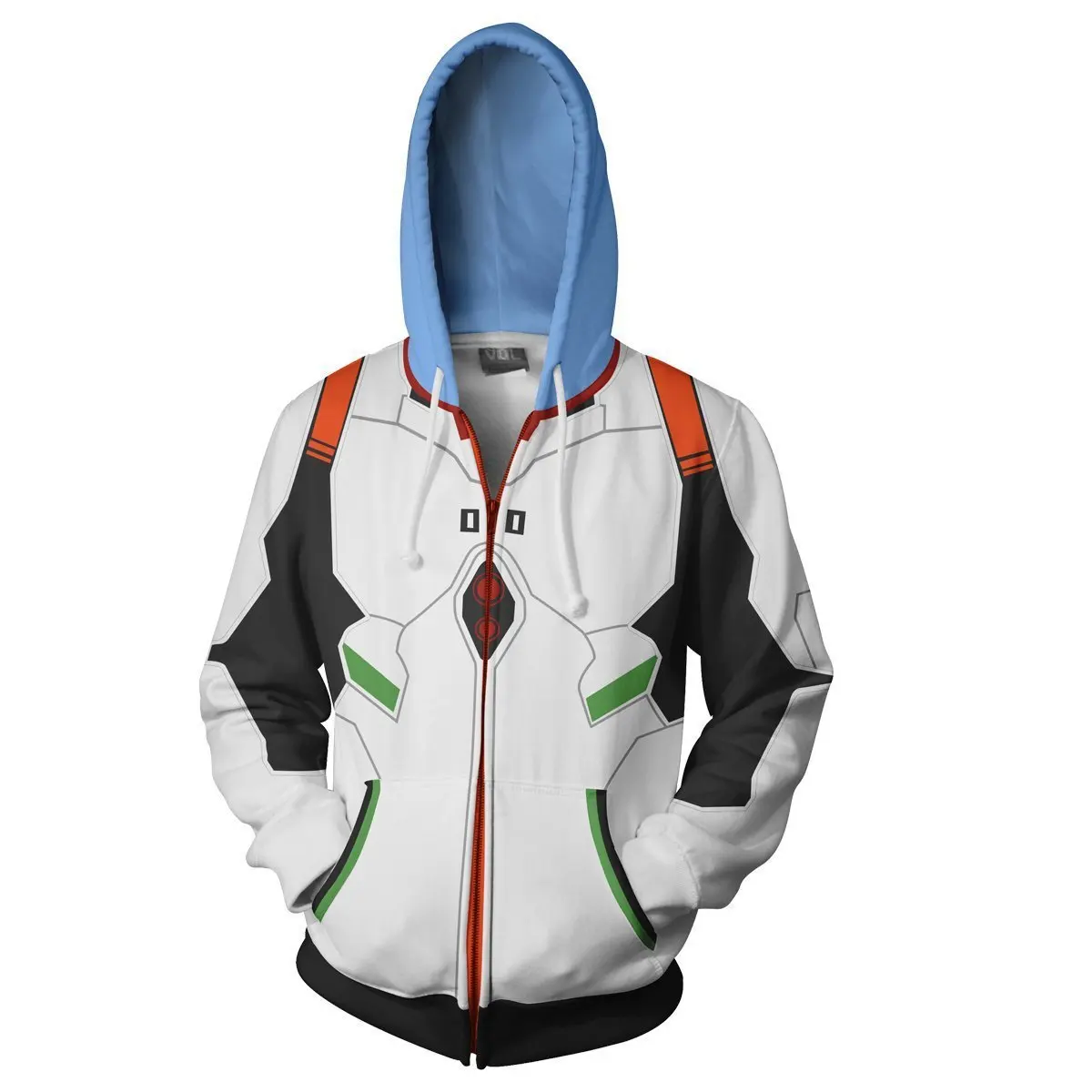 Anime EVA Ayanami Rei Asuka Langley Ikari Shinji 3D Coat hoodie Cosplay Costumes Unisex Clothing Halloween Sweater view 5
