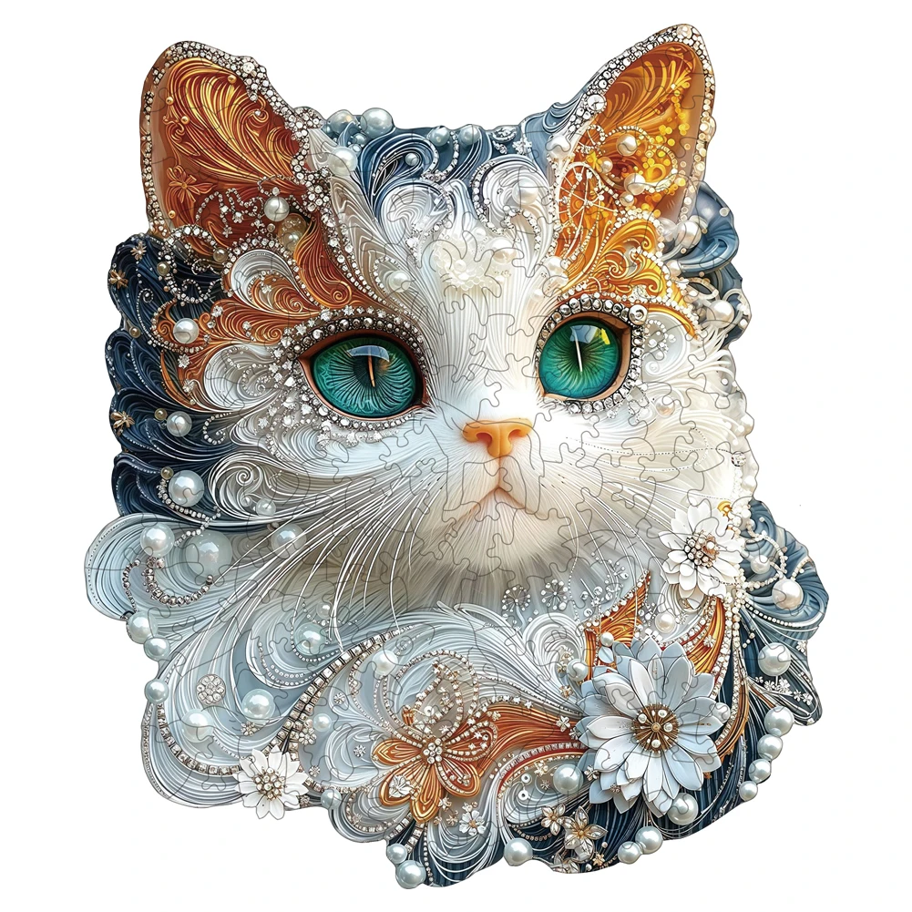 사랑스러운 고양이 나무 직소 퍼즐 휴일 선물 나무 동물 퍼즐 어린이 성인 절묘한 교육 장난감 창의적인 게임 두뇌 트위스터