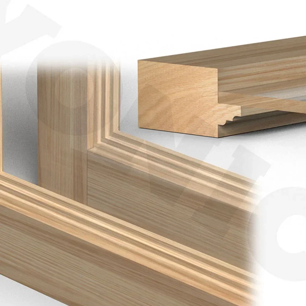 1PC 1/2" 12.7MM 12MM Shank Milling Cutter Wood Carving Classical Ogee Reversible Glass Door Router Bit For Wood Woodworking Tool